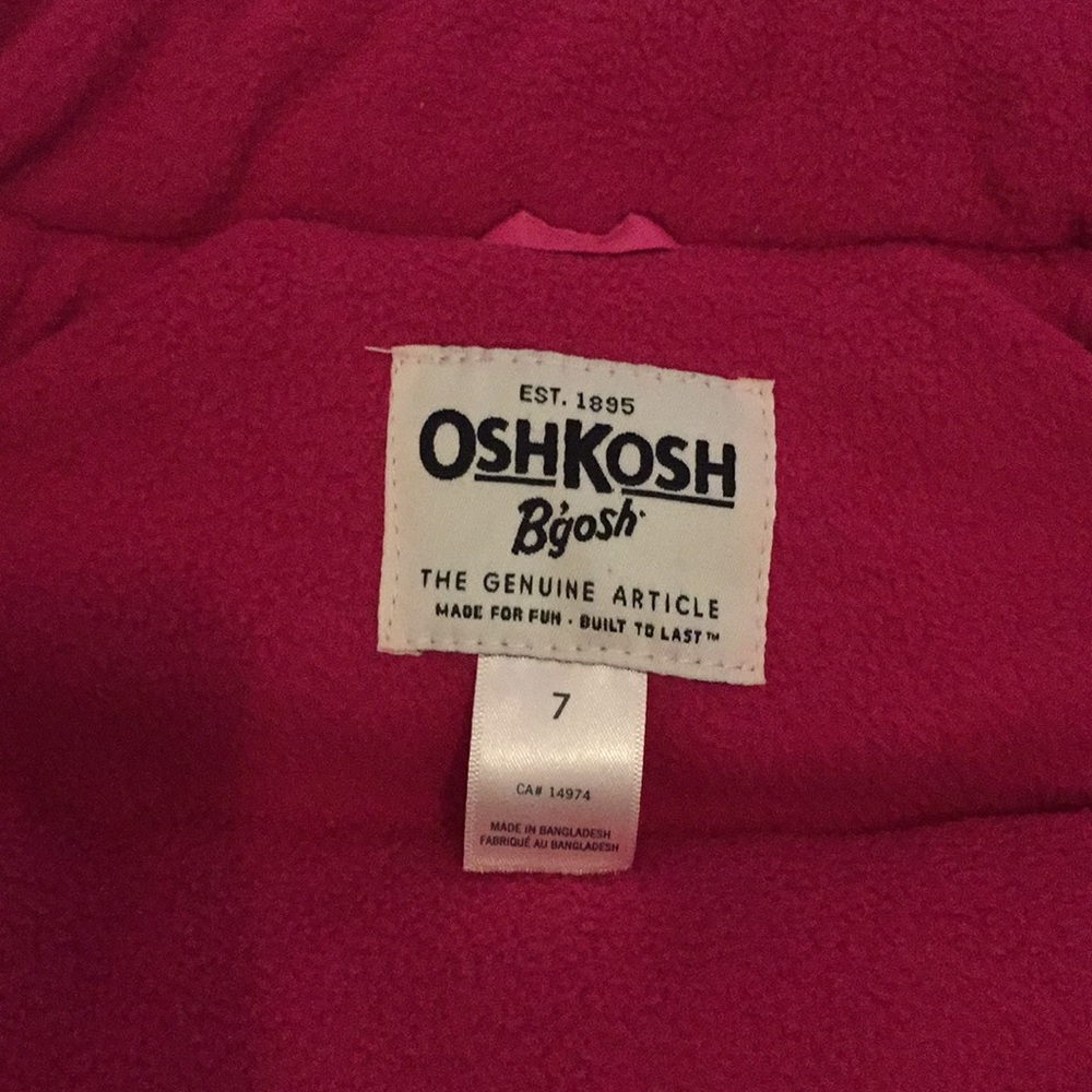 OSHKOSH B’GOSH GIRLS BUBBLE VEST - Picture 6 of 7